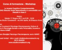 Corso/Workshop la terapia cognitvo comportamentale nel DAG Disturbo Ansia Generalizato in comorbidità con i disturbi in Asse II